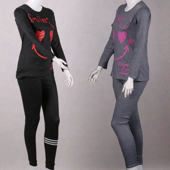 Picture of بلوز شلوار طرح لبخند در 2 رنگ