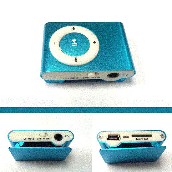 Picture of پخش کننده موسیقی رنگ آبی mp3player رم خور طرح اپل