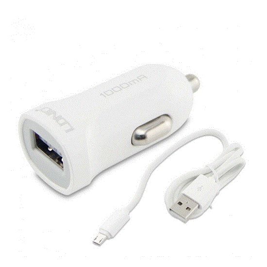 شارژر فندکی الدینیو مدل DL-C17 همراه با کابل microUSB