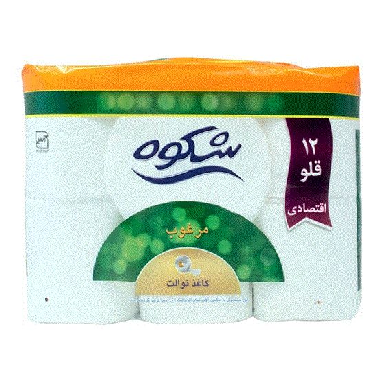 Picture of دستمال توالت رولی شکوه بسته 12 عددی