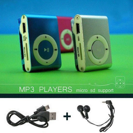 تصویر  پخش کننده موسیقی رنگ قرمز mp3player رم خور طرح اپل