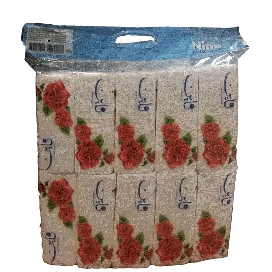 Picture of دستمال کاغذی 100 برگ اقتصادی ناین بسته 10 عددی