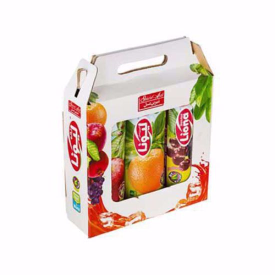 آبمیوه یک لیتری پک سیب، پرتقال، مخلوط میوه های قرمز لیونا شیرین عسل