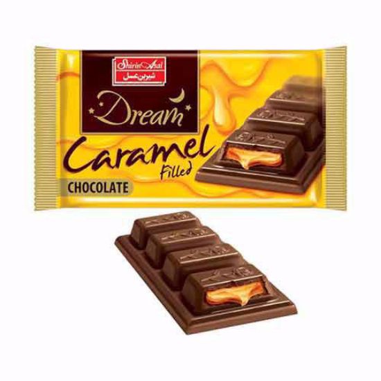شکلات شیری با مغزی کارامل شیرین عسل دریم 48g