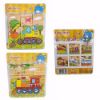 پازل چوبی 6 وجهی 3*3 (9 تکه) طرح وسایل نقلیه