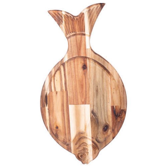 سینی چوبی طرح ماهی