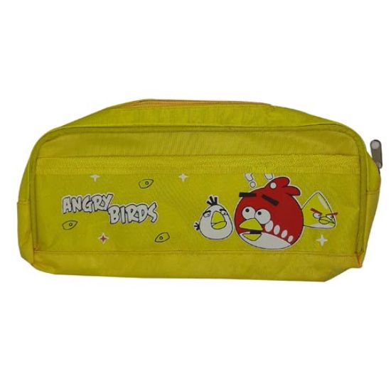 Picture of جامدادی برزنتی زرد مدل انگری بردز