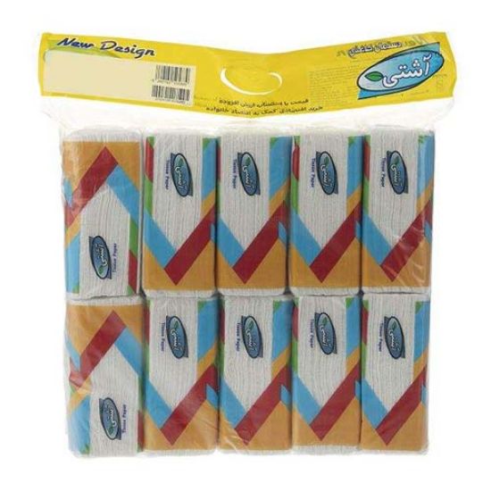 دستمال کاغذی اقتصادی آشتی 10عددی