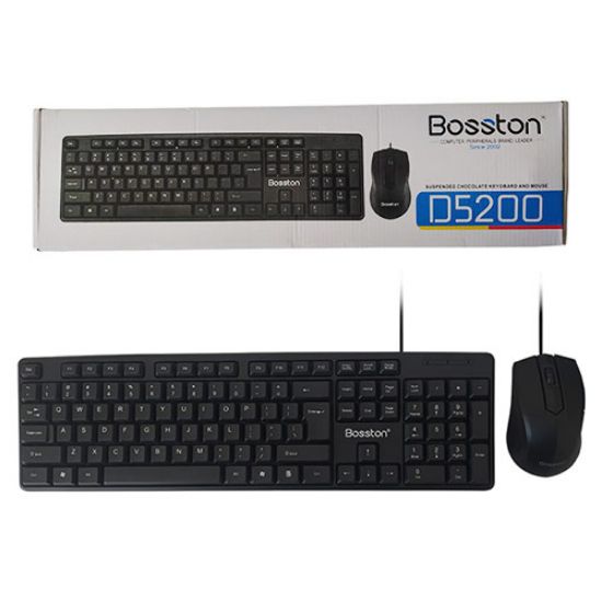 موس و کیبورد با سیم Bosston مدل D5200