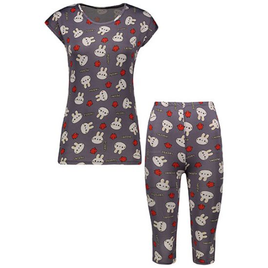 Picture of ست تاپ و شلوار برمودا فیلی طرح سویتی کد 501