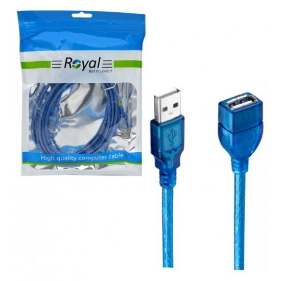 Picture of کابل افزایش طول USB شیلدار طول 5 متر رویال (Royal)