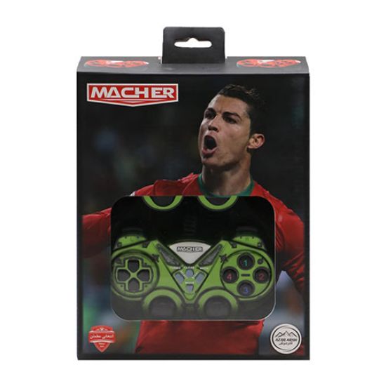 Picture of دسته بازی دوبل شوکدار MACHER مدل MR-62 رنگ سبز