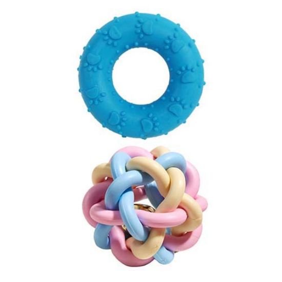 Picture of اسباب بازی سگ و گربه بایو موزارا مدل حلقه و توپ آبی